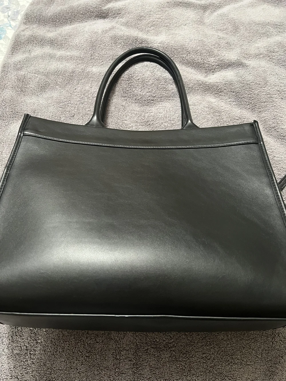 kate spade Black Leather and Clear Tote & Crossbody Bag Set